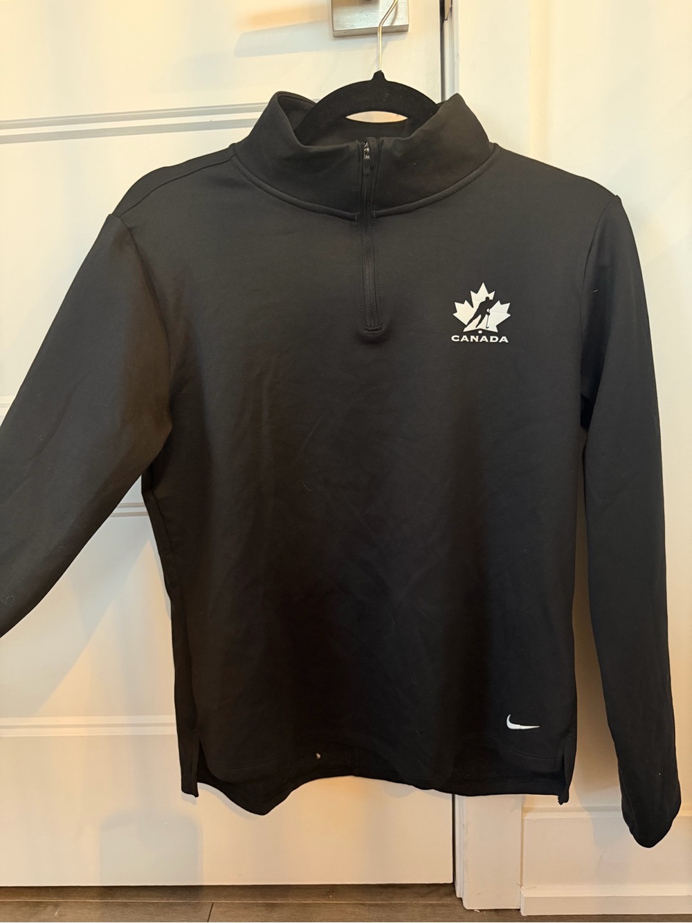 Nike X Hockey Canada  Black 1/4 Zip Pullover Size Medium